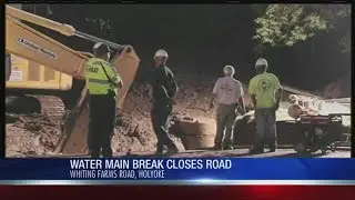 Holyoke road closed due to water main break