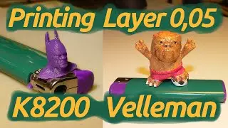 3D printing 3Drag Test layer 50 micron and how to simple decoration