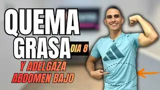 DIA 8 | Adelgaza ABDOMEN BAJO y CINTURA con esta rutina rapida 30 MIN (BURN FAT)