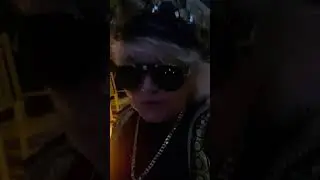 Valentina Aved in Miami on way to Versace bar