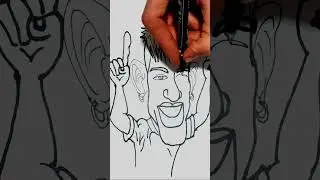How to Draw a NEYMAR JR Cartoon #shorts #short #football