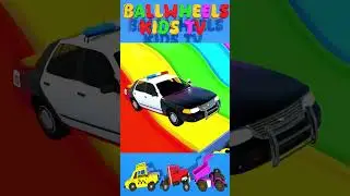 Finger Family Song | Color Balls and Police Car | Nursery Rhymes & Kids Songs