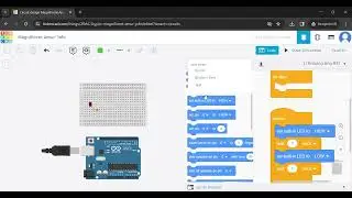 Simple blinking circuit using Arduino IDE with 3 seconds LED on, 5 seconds LED off.