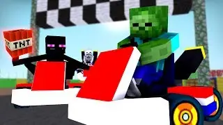 Monster School: Racing Operation Challenge - Minecraft Animation