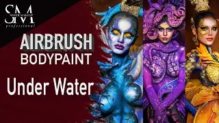 Airbrush Body paint Under Water World