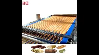 Bakery Equipment Stainless Steel High Efficiency Full Automatic Swiss Roll Cake Making Machine