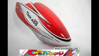 Canomod Canopy Christmas T-Rex 450 Pro xcesshobby.com