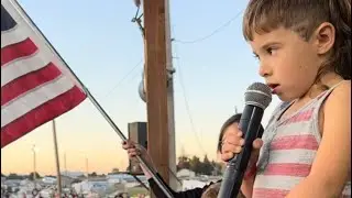 6 Year old Chris Sverdsten Delivers Amazing National Anthem