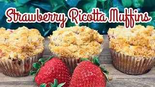 Irresistible STRAWBERRY RICOTTA MUFFINS you will crave!