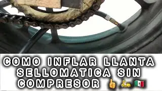 FORMA CASERA DE SELLAR UN RIN DE MOTONETA -COMO INFLAR LA LLANTA DE MOTO / TALLER DE MOTOS M&Eacute;XICO 🇲🇽