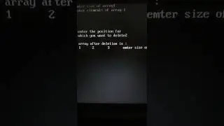 deletion in array in C programming ❣️
