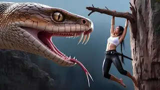A Girl Alone Surviving In The Forest | Spine-Chilling Fight Against Giant Python 🐍