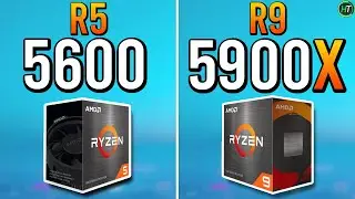 R5 5600 vs R9 5900X  -  More Cores Best?!
