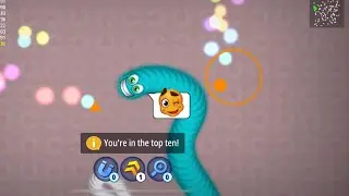 Worms Zone Hungr snake gameplay walkthrough part 1
