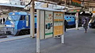 《約5分遅れ》EH200 16号機[高](JRFマーク付き)+コキ13両が大宮駅⑩を通過！(6083列車・コンテナ輸送)