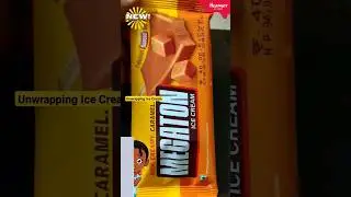 Megaton Ice Cream | Creamy Caramel Ice Cream Lotte | Havmor Ice Cream | Unwrapping Ice Cream #shorts