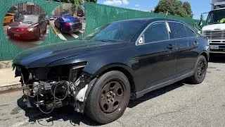 Проект по восстановлению разбитого полицейского перехватчика Ford Taurus! Малый пробег