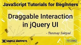 Draggable Interaction in JQuery UI  2019