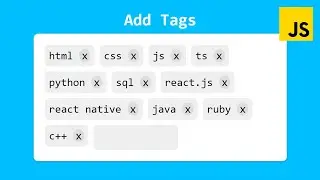 Criando Campo de Tags com HTML, CSS & JavaScript