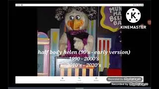 Helen henny animatronic Evolution (1977 - present)