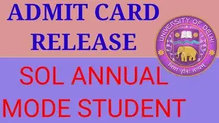 Du Sol Open Book Exam Admit Card Release June 2021 | Annual Mode Student | By Gk Singh Cyber Cafe