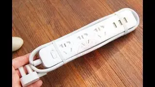 Original Xiaomi 3 USB Charging Hub Mini Power Strip with 3 Sockets Standard Plug   WHITE