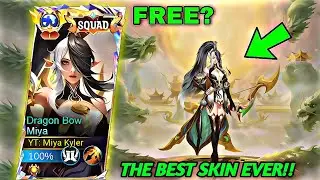THE VERY FIRST OWNER OF MIYA DRAGON SQUAD SKIN IS HERE!! (FREE SKIN!! ) #mlbb