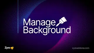 Background Control in Elementor | Zyre Addon | Manage Images, Color & Gradients