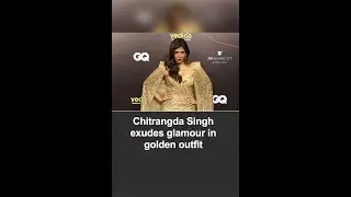 Chitrangda Singh exudes glamour in golden outfit | #Shorts #ChitrangdaSingh