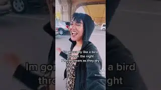 Woman sings Chandelier under bridge #shorts