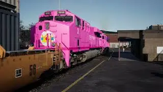 Starfire leads the Stack Train through Cumberland Station 