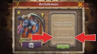Castle Clash: How To Deal 2 Billion DMG To Archdemon (2,000,000,000)