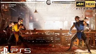 Mortal Kombat 1 - Scorpion New gameplay | Scorpion Vs Sub-Zero(4K Ultra HD) MK1