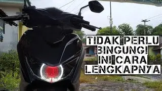 Tutorial cara pasang lampu ala ala biled 5 kabel di beat deluxe