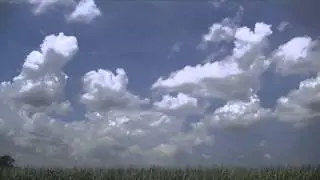 Cumulus Clouds in Time-Lapse on July 7, 2012