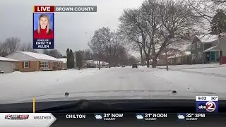 Road conditions improving: Live drive at 9 a.m.