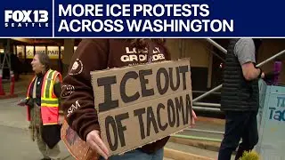 Group gathers to demand ICE leave WA community