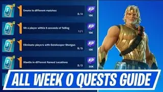 Fortnite Complete WEEK 0 Quests - How to EASILY Complete Week 0 Challenges in Chapter 5 Season 2