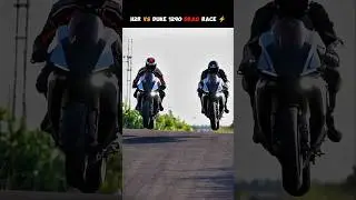 Duke 1290 Vs H2R Drag race ⚡ || #Shorts #bike