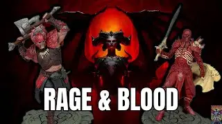 Diablo IV McFarlane Gold Label 2-Pack Unboxing &mdash; Barbarian vs Blood Necromancer!