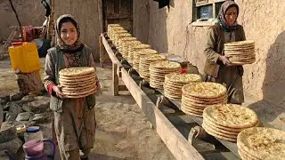 Traditional Bread Baking in Afghanistan | From Flour to Fresh Bread