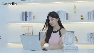 Amsdifio USB Desk Fan, 3 Speeds USB Table Fan