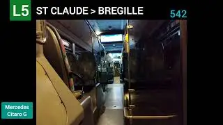 Voyage en Mercedes Citaro G n°542 sur la ligne L5 de Ginko Besançon ☘️