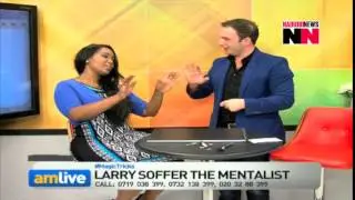 Larry Soffer the Mentalist stuns NTV's Sheila Mwanyigha with bending forkmagic