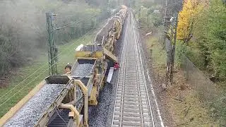 Gleiserneuerung in Hanau Gro&szlig;auheim, Richtung Gro&szlig;krotzenburg