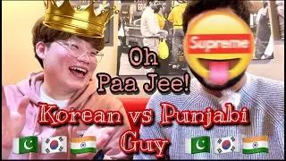 Korean Guy Speaking only Punjabi VLOG│Who spoke better Punjabi?!