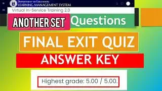VINSET 2.0 FINAL EXIT QUIZ ANSWER KEY ANOTHER SET OF DIFFERENT QUESTIONS I BY MNM