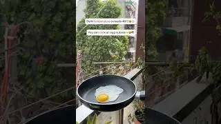 SO HOT IN DELHI THAT YOU CAN COOK EGGS OUTSIDE 🥵♨️ #shorts #delhi #summer #heatwave