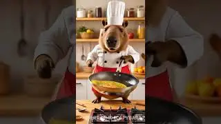 Capybara Master Chef｜ Cooking during a Category 5 hurricane. 🌪️ #Chef #Capybara