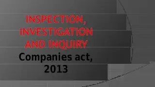 INSPECTION INQUIRY & INVESTIGATION CORPORATE LAW FOR CMA CA FINAL